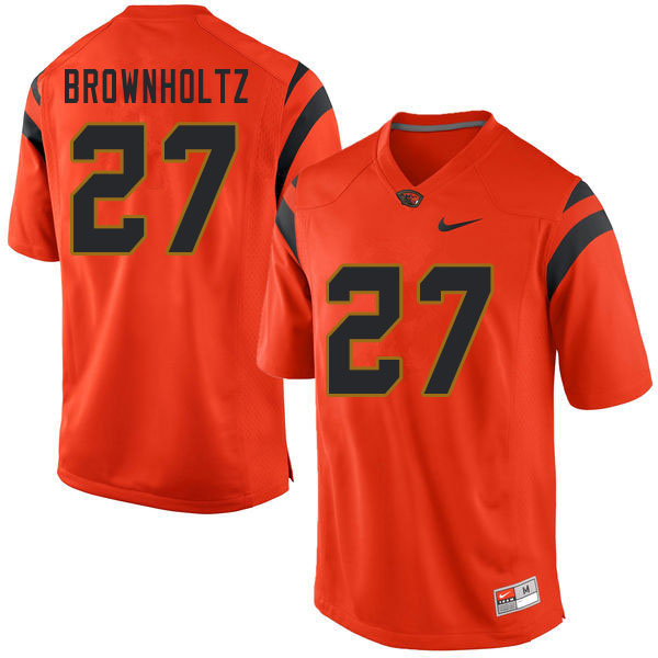 Men #27 Cade Brownholtz Oregon State Beavers College Football Jerseys Sale-Orange